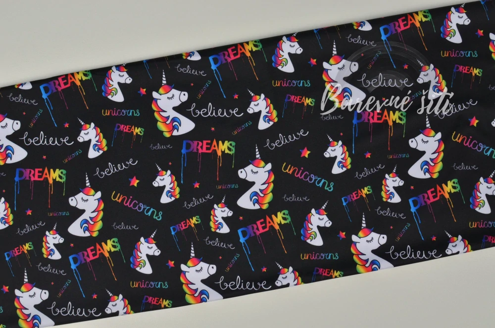 Sporty Unicorns na černé (E)