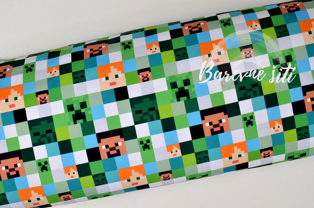 Jarní softshell Minecraft kostičky (E)