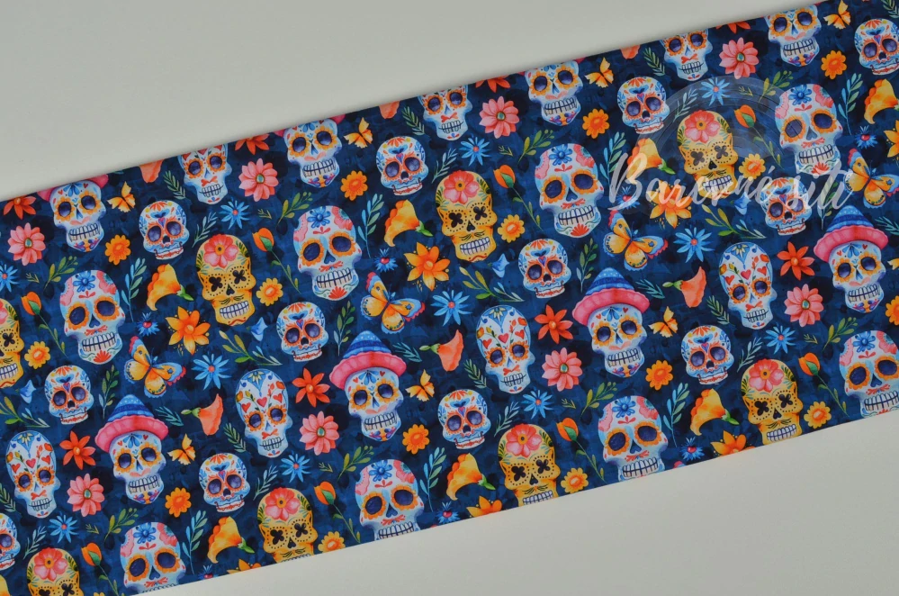 Úplet, Barevné muertos na modré (E)