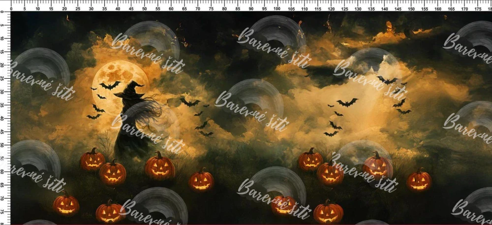 Úplet, Halloweenská čarodějka, panel (E)
