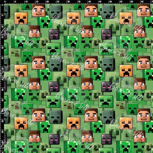 Zimní softshell Minecraft tváře (E) Z 2,20m
