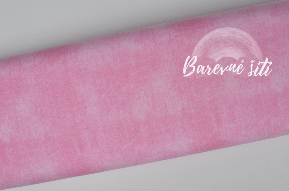 Teplákovina JEANS BABY RŮŽOVÁ (E) 0,90m/ks