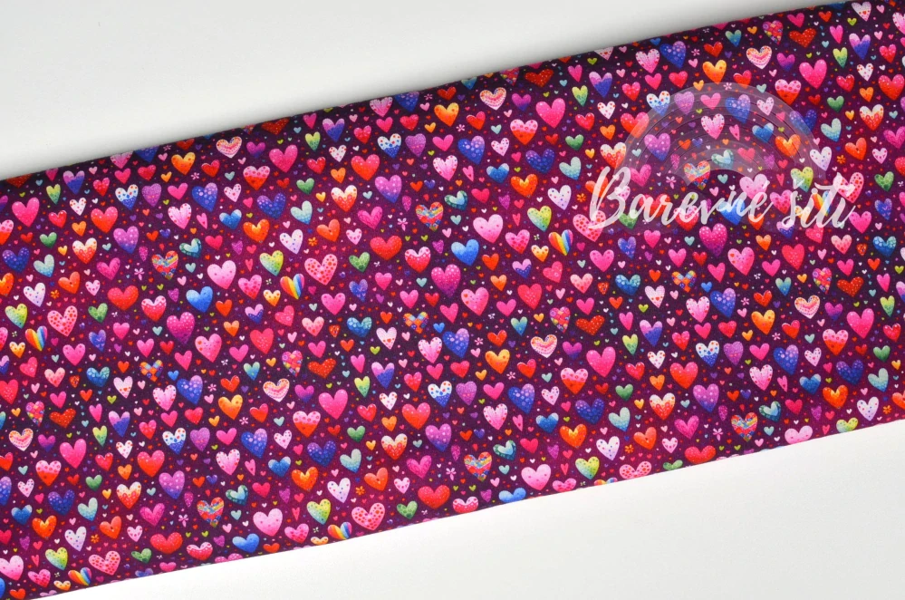 Alpenfleece Různobarevná srdíčka (E)