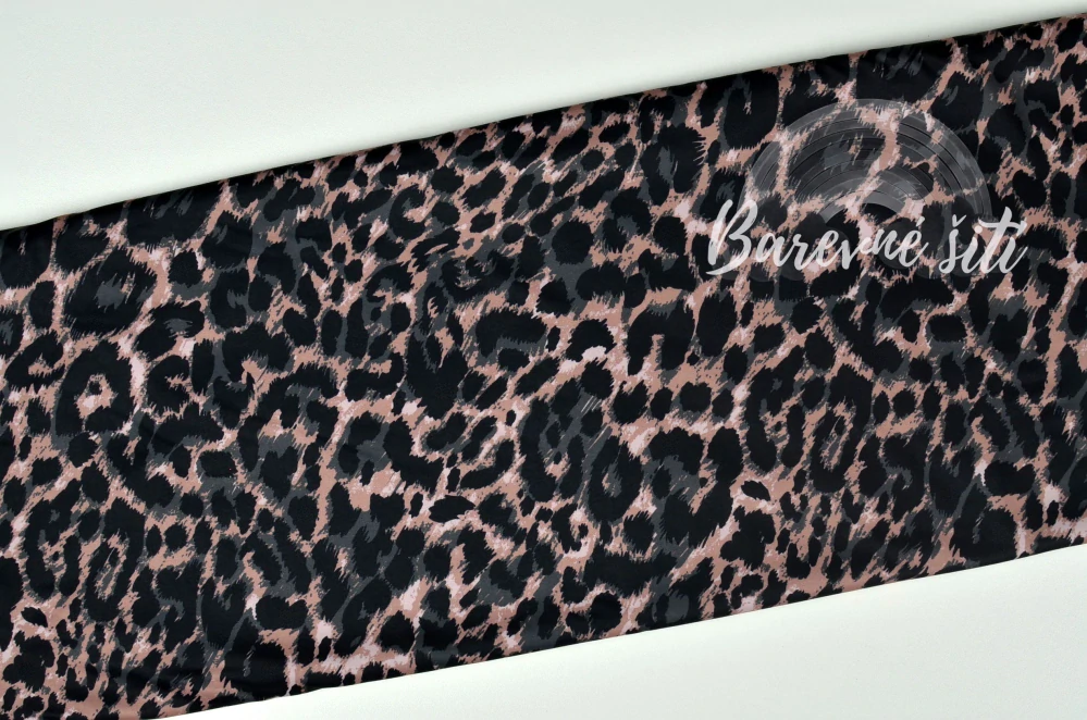 Sporty broušené, Tmavý leopard (E) 1,10m/ks