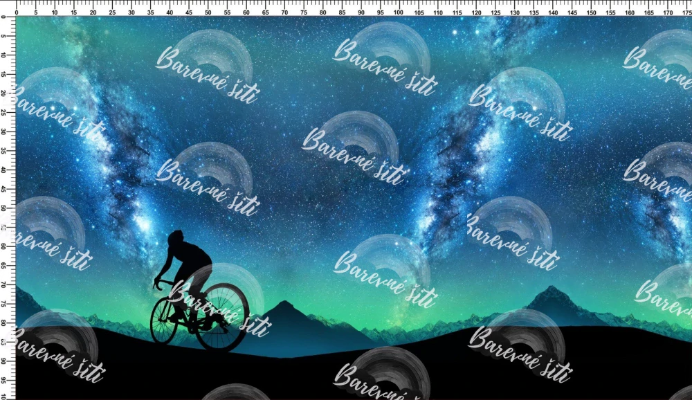 Úplet, Cyklista a polární záře, panel (E)