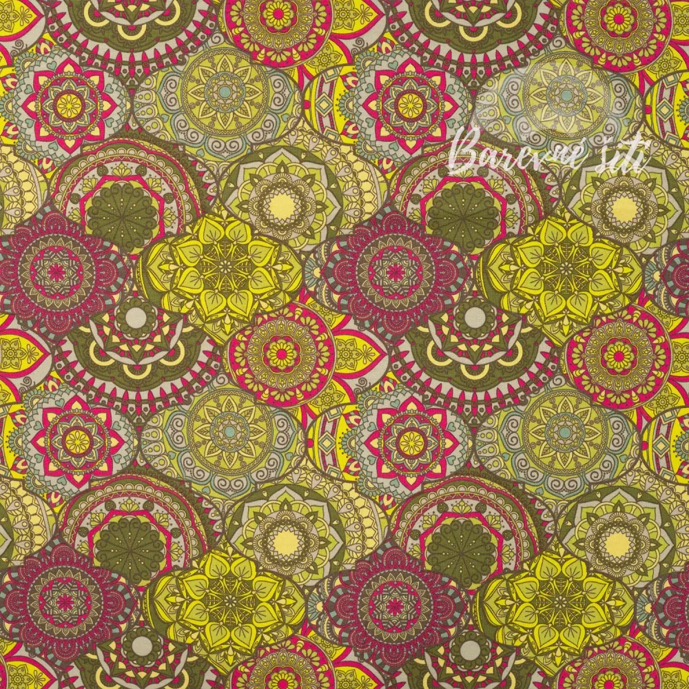 Teplákovina Mandala Orient Khaki (E) 1,1m/ks