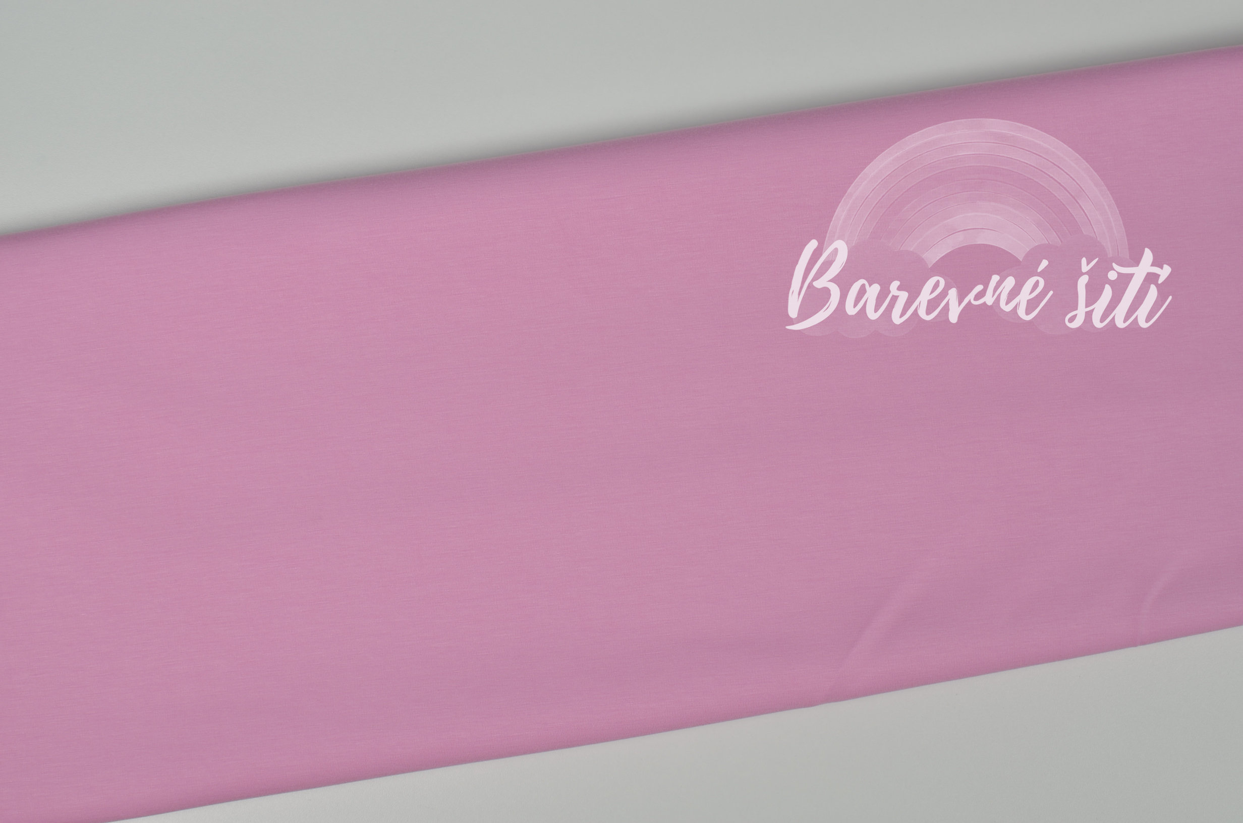 Teplákovina MÁSLOVÁ Baby růžová 260g (E) 0,70m/ks