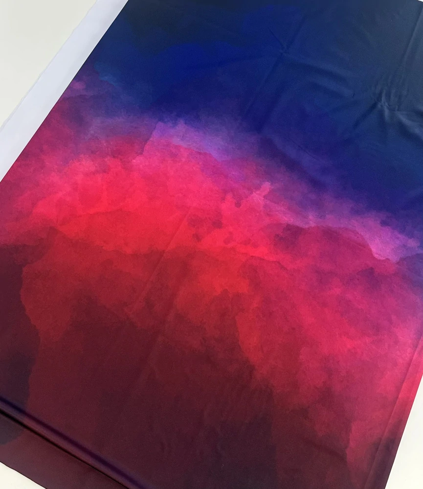 Sportovní úplet Silver Ombré růžovomodré, panel (E)