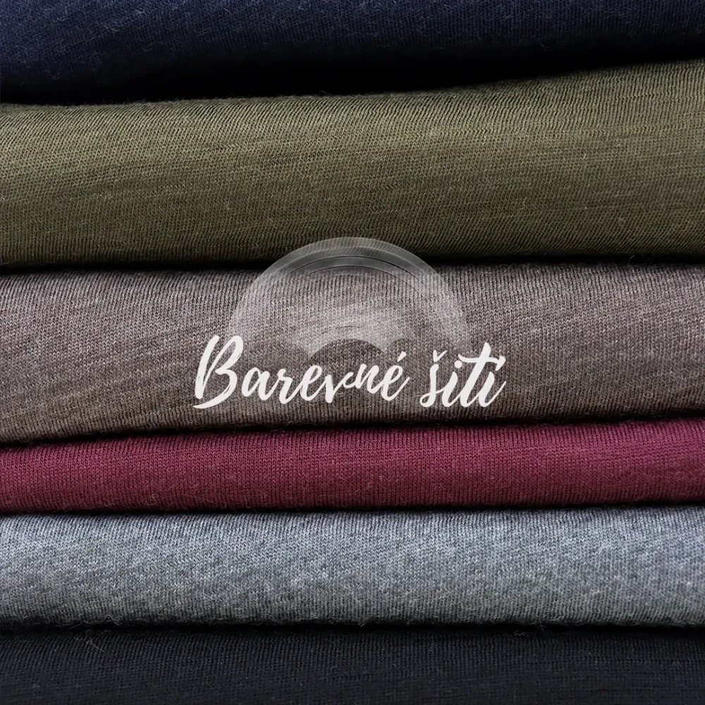 Letní merino úplet, Navy (MEL)