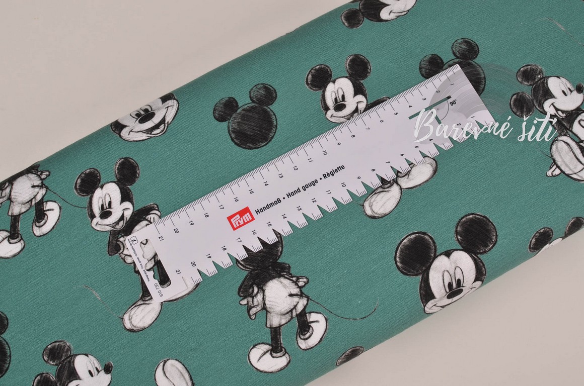 Úplet Mickey na zelenkavé (E)