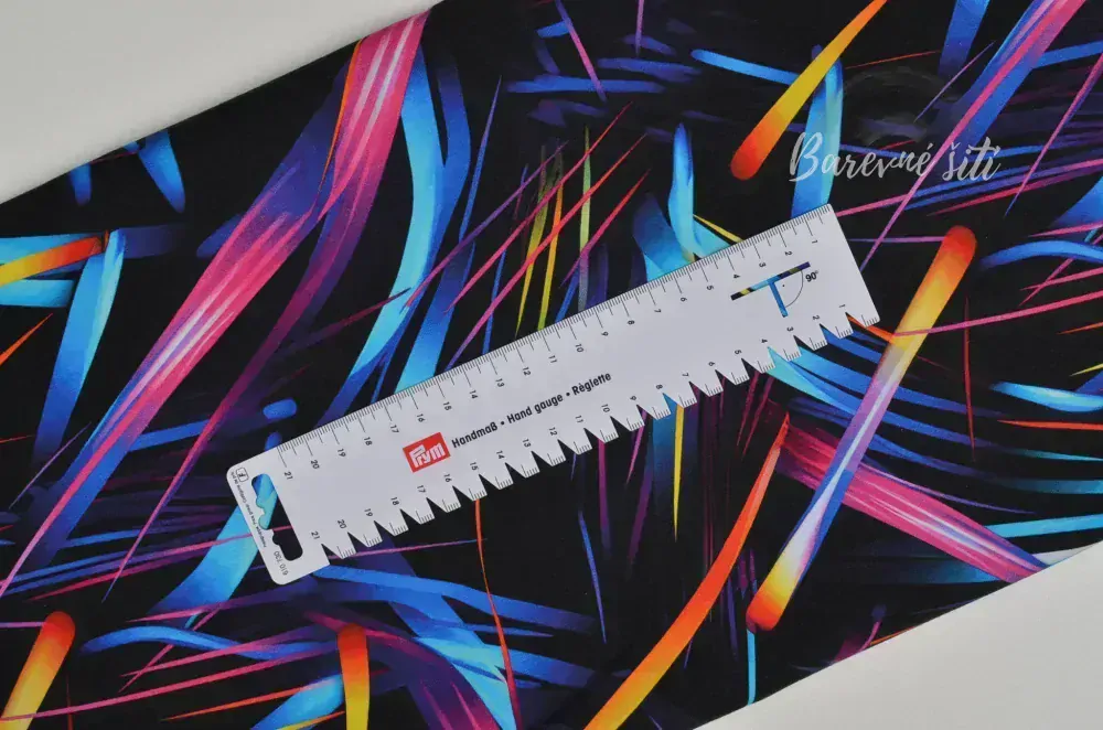 Teplákovina Barevné stuhy (E)