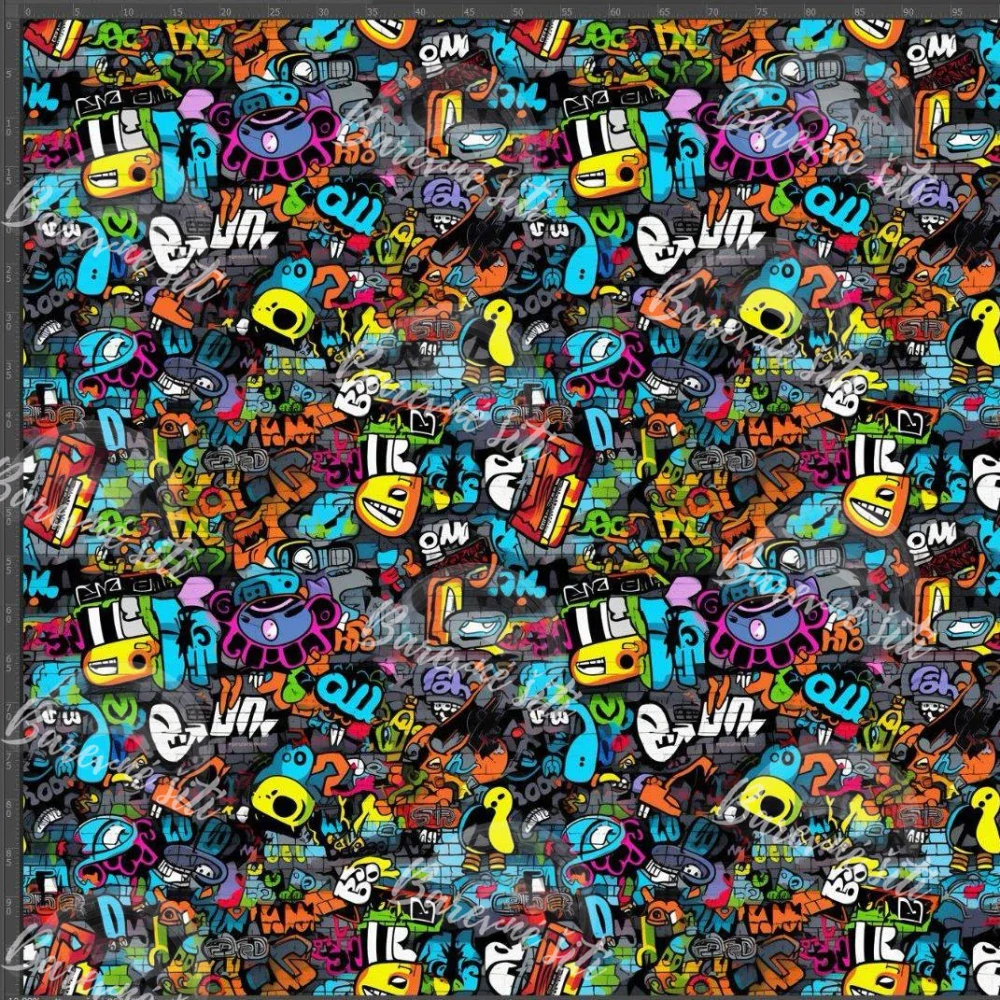 Zimní softshell Bláznivé graffiti na zdi PŘEDOBJEDNÁVKA (P)
