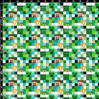 Zimní softshell Minecraft kostičky PŘEDOBJEDNÁVKA (P)
