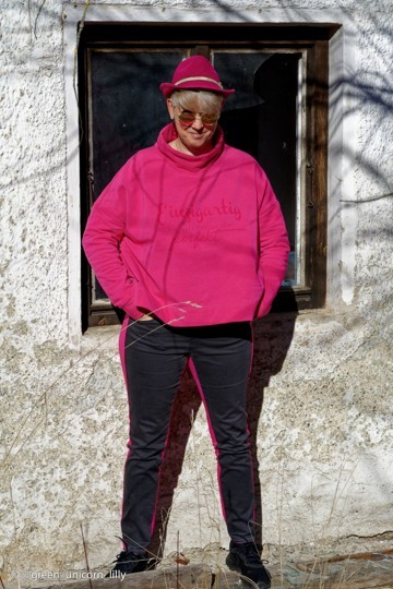 Nepočesaná teplákovina Fuchsie 935 *NEW* (E)