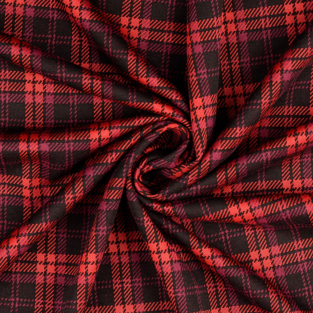 Jacquard Káro červené (E)
