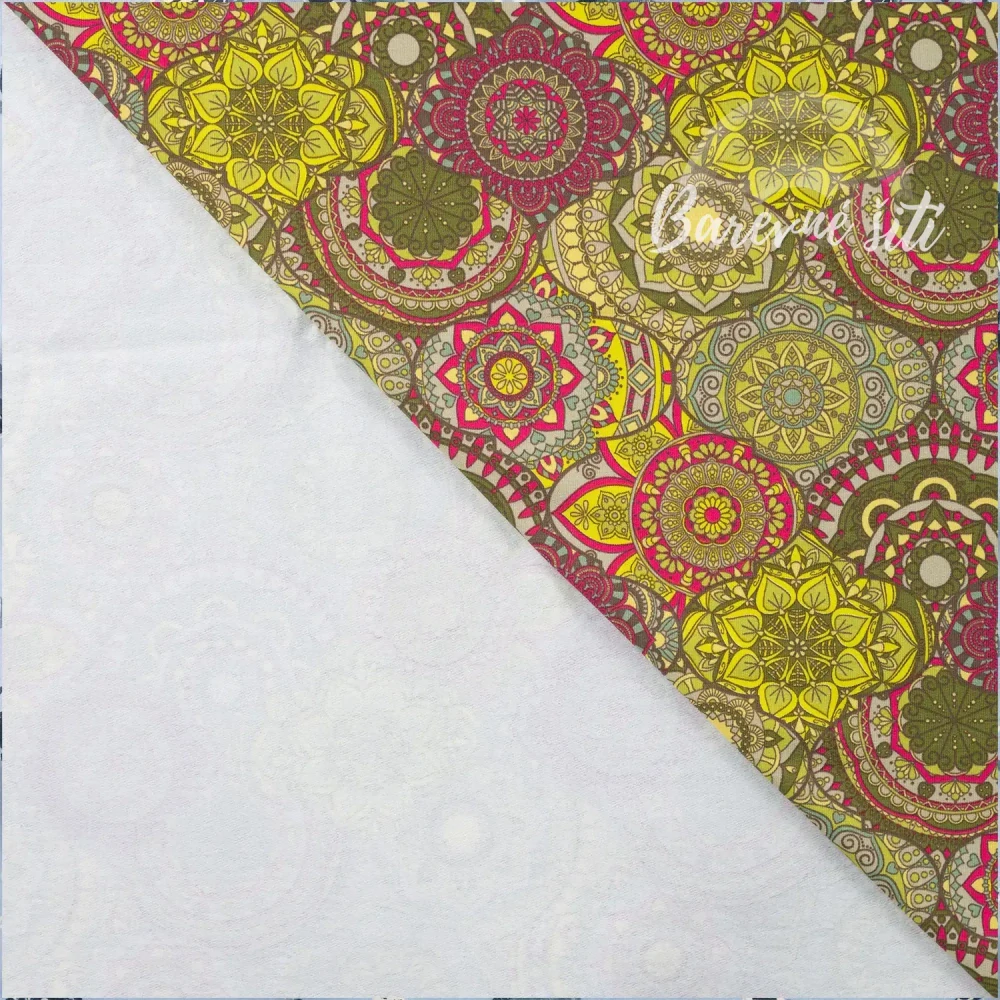 Teplákovina Mandala Orient Khaki (E) 1,1m/ks