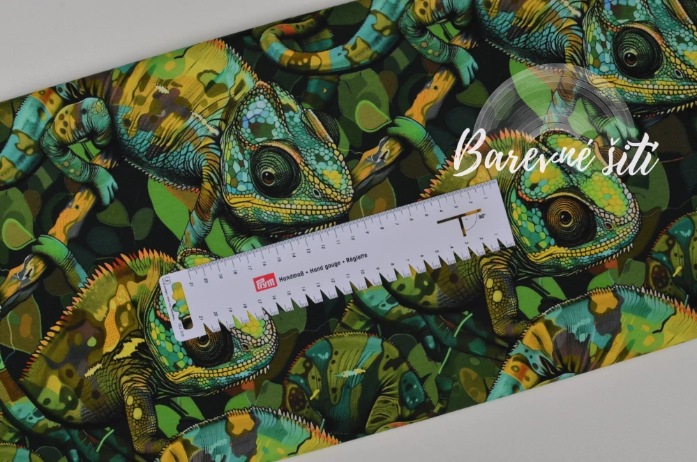 Úplet, Žlutozelení chameleoni (E) 0,45m/ks