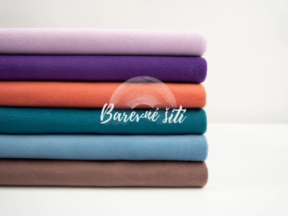 Bavlněný fleece Ledový denim 258 *LIMITKA* (E)