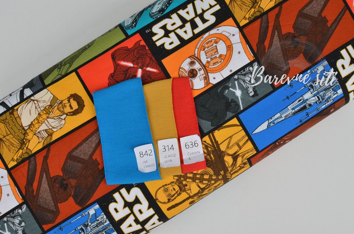 Úplet Star wars barevná (E) 0,8m/ks