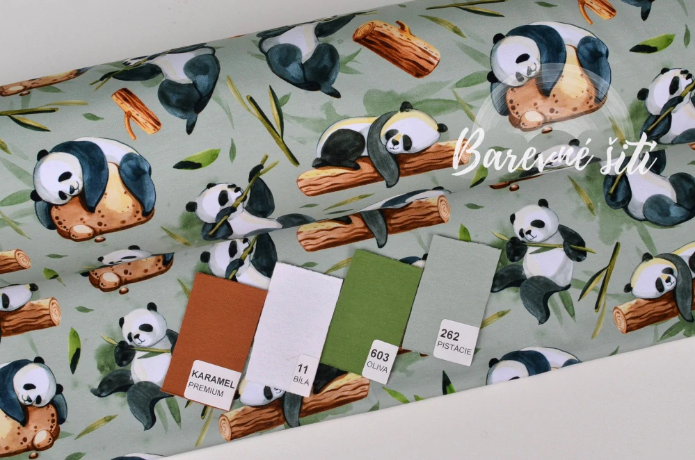 Úplet Spící panda (E)