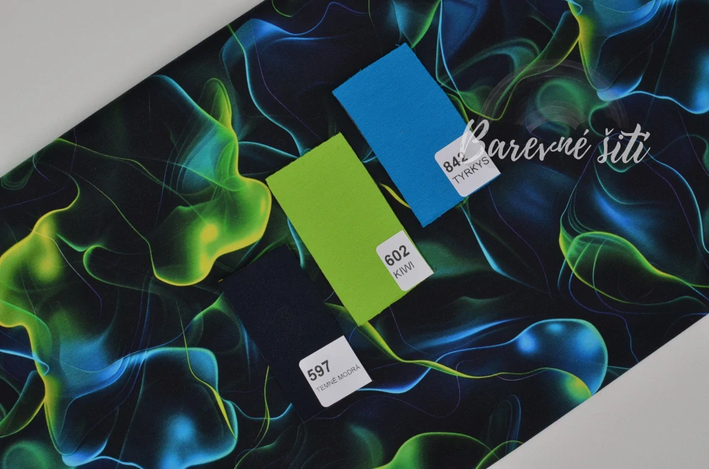 Teplákovina, Modrozelené vlnění (E)