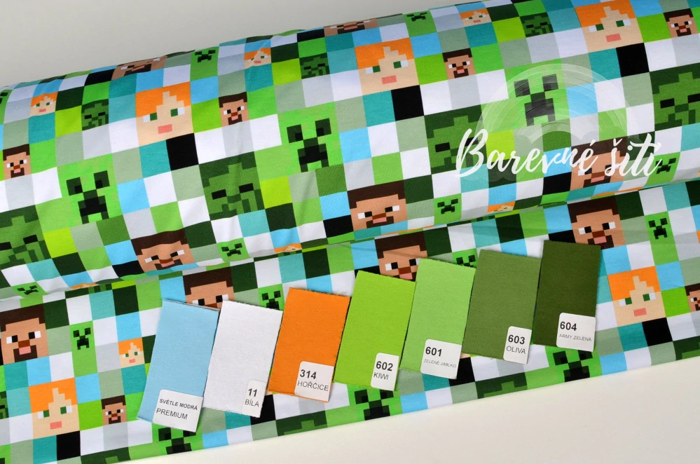 Úplet Minecraft kostičky (E)