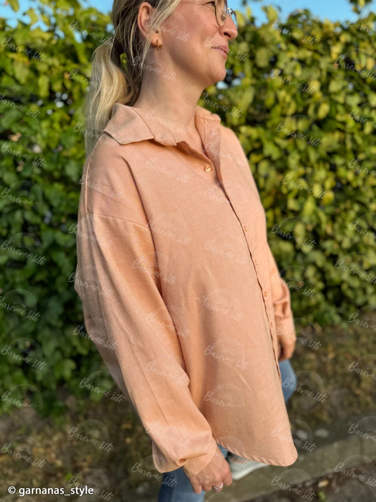 Košilovina, chambray Mika Modrošedá (E)