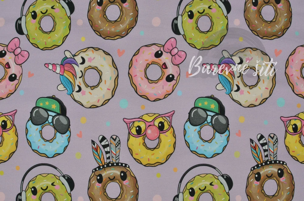 Teplákovina, Party donuts (E) 1,35m/ks