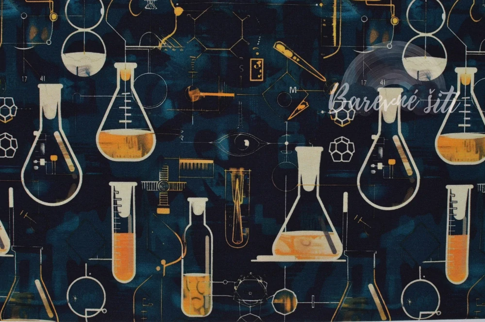 Úplet, Chemie, zkumavky, tmavězelená (E)