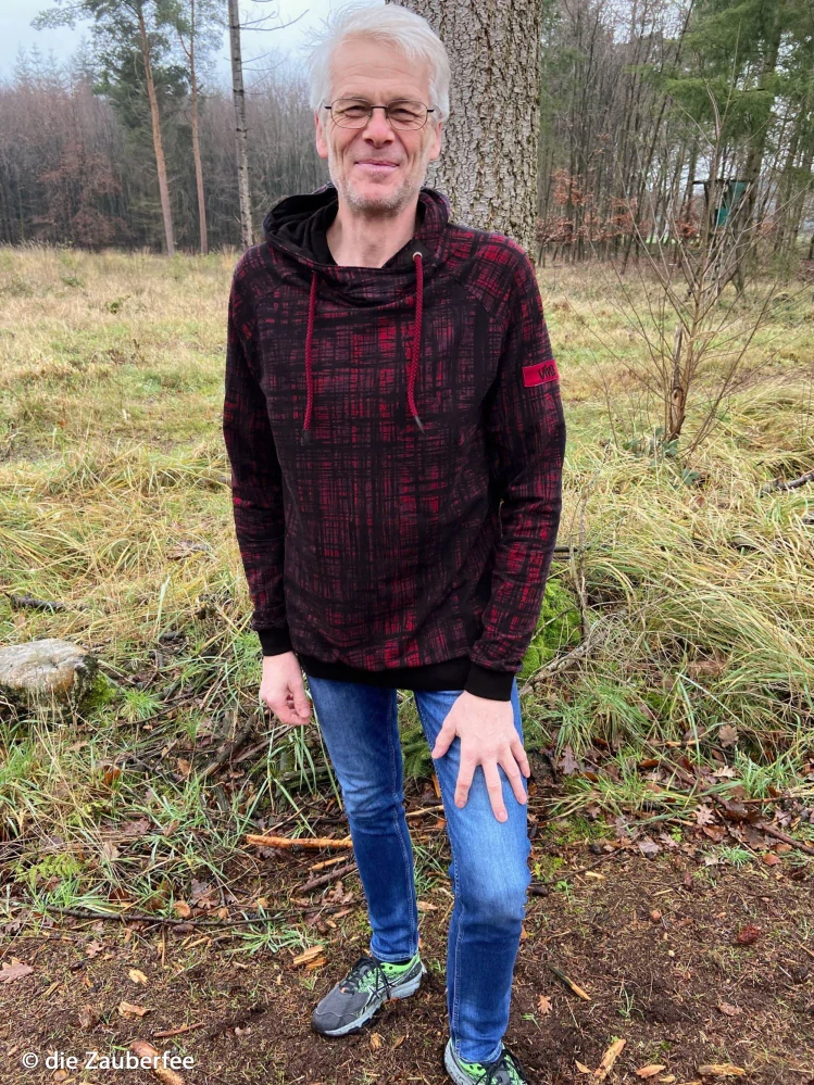 Teplákovina Mřížka červená (E) 1m/ks