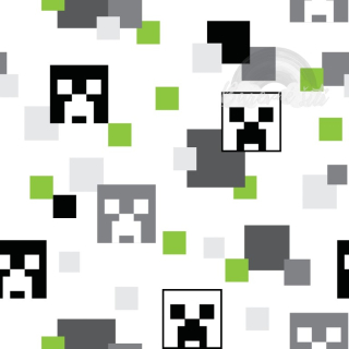 Úplet, Creeper Minecraft bílá (E)
