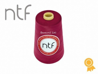 Tmavě červená 637, overlock niť, NTF 5000y (E)
