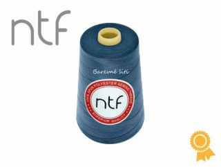Tmavý petrolej 749, overlock niť, NTF 5000y (E)