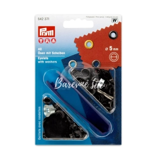 Průchodky Černé Prym 5mm (E)