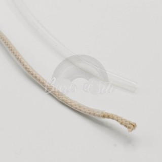 Smršťovací koncovka na šňůrky Průhledná 1cm (E)