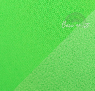 Zimní softshell NEON ZELENÁ (E)