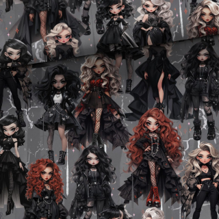 Teplákovina, Gothic girls (E)