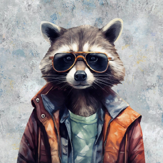 Teplákovina Hipster mýval, panel XL (E)