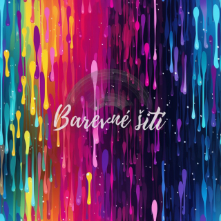 Zimní softshell Tekoucí barvičky PŘEDOBJEDNÁVKA (P)
