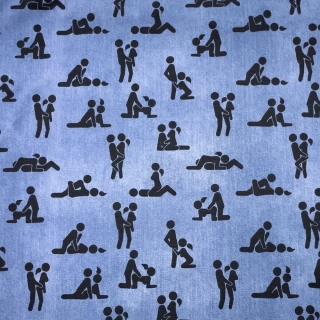 Úplet Kamasutra jeans staromodrá (E) z 2,10m