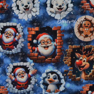 Úplet, Vánoční Santa, sob, méďa (E)