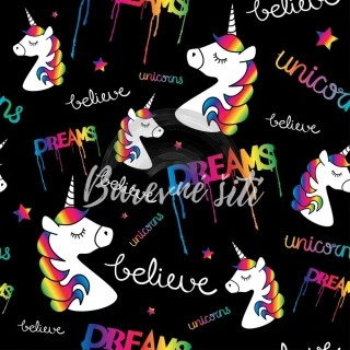 Sporty Unicorns na černé (E)