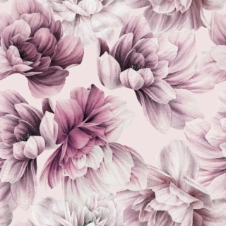 Silky, Starorůžové vintage květy (E)