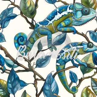 Úplet, Zelenomodří chameleoni, větvičky (E)