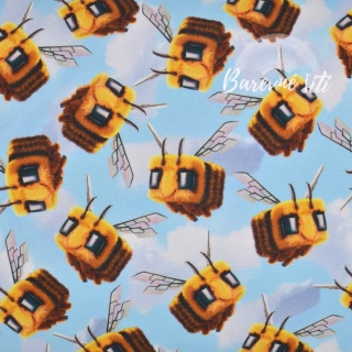 Zimní softshell Včely minecraft (E)