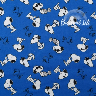Úplet Snoopy modrý (E)