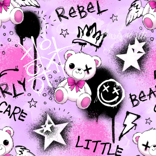 Teplákovina, Little rebel pink (E)