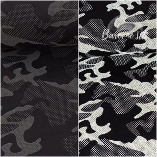 Zimní softshell ČERNÁ, Maskáč, reflexní (E) 1,60m/ks