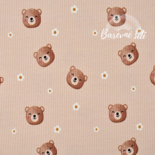 Žebrovaný úplet, Medvídci a sedmikrásky (E)