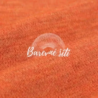 Letní merino rib Oranžová (E)